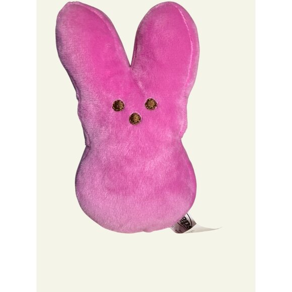 Plush Peeps Bunny Set Blue  Pink 6" Tall Soft Polyester Kids Toy Or Decor - Picture 2 of 8